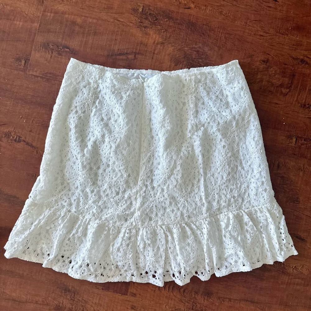Never worn lace mini skirt